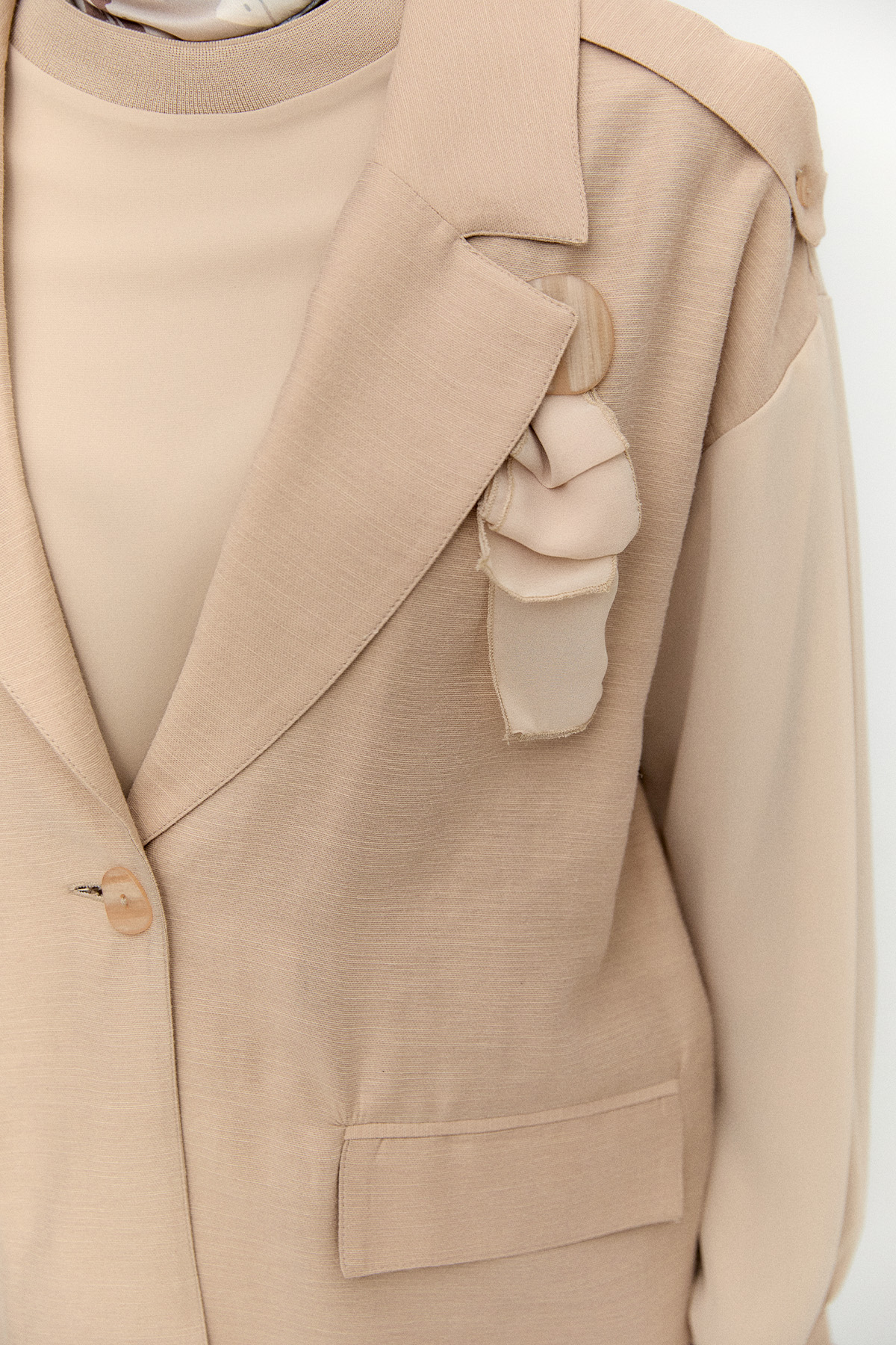 Şifon Kollu Ceket, Tesettür Giyim