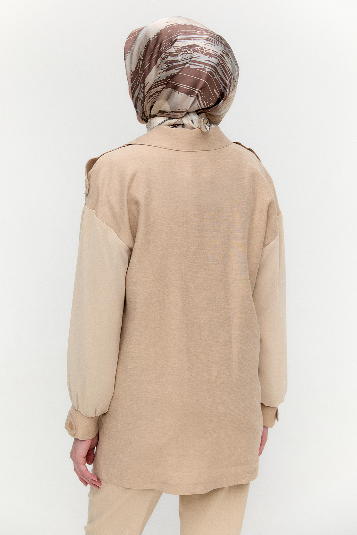 Şifon Kollu Ceket, Tesettür Giyim