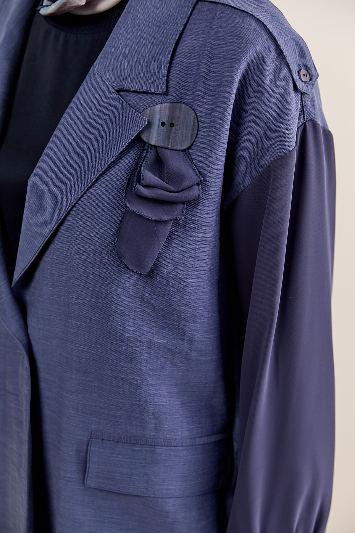 Şifon Kollu Ceket, Tesettür Giyim