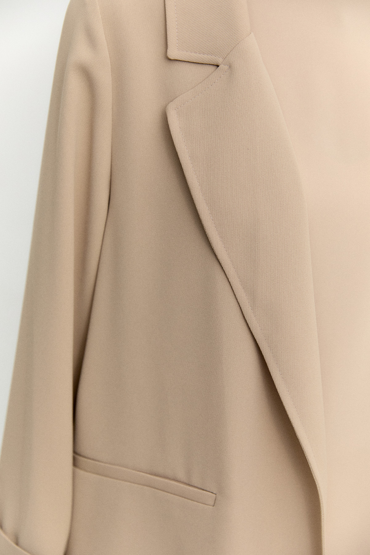 Çizgi Dokulu Krep Ceket, Tesettür Giyim