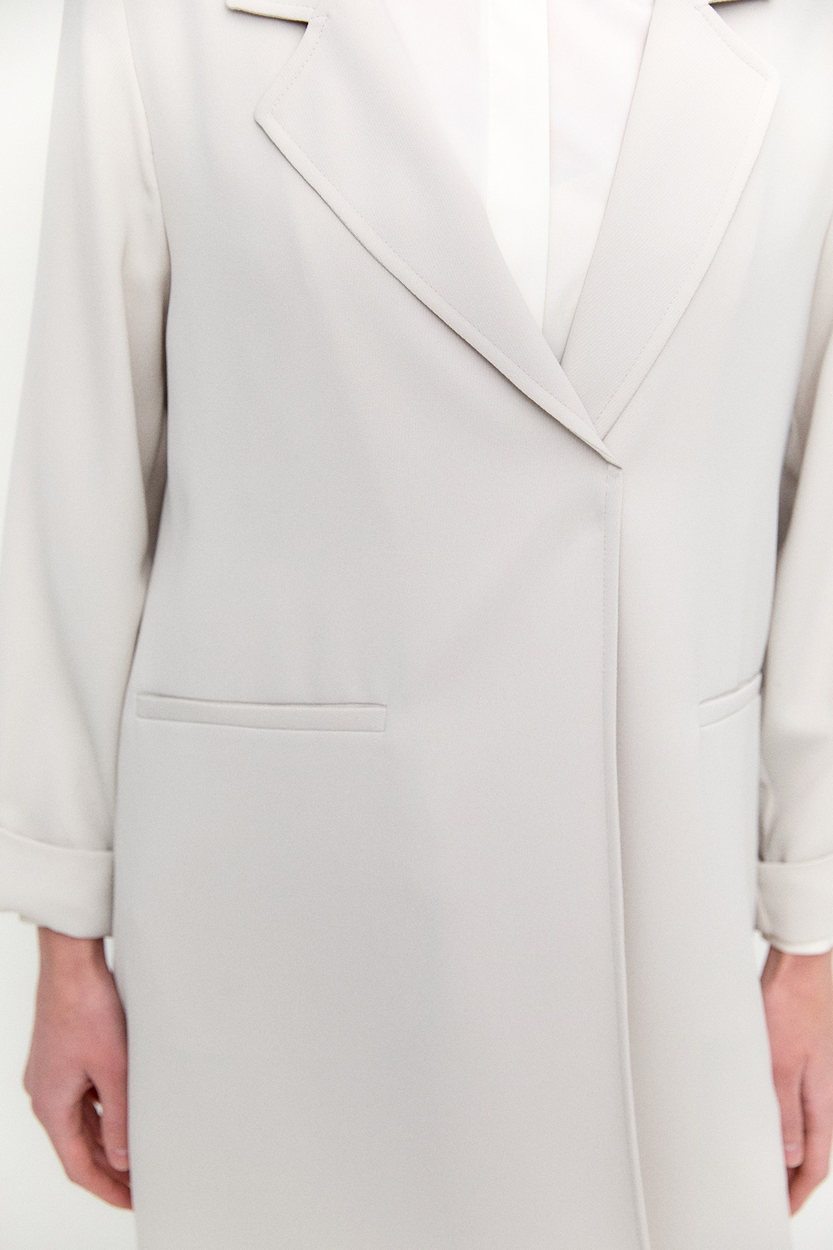 Çizgi Dokulu Krep Ceket, Tesettür Giyim