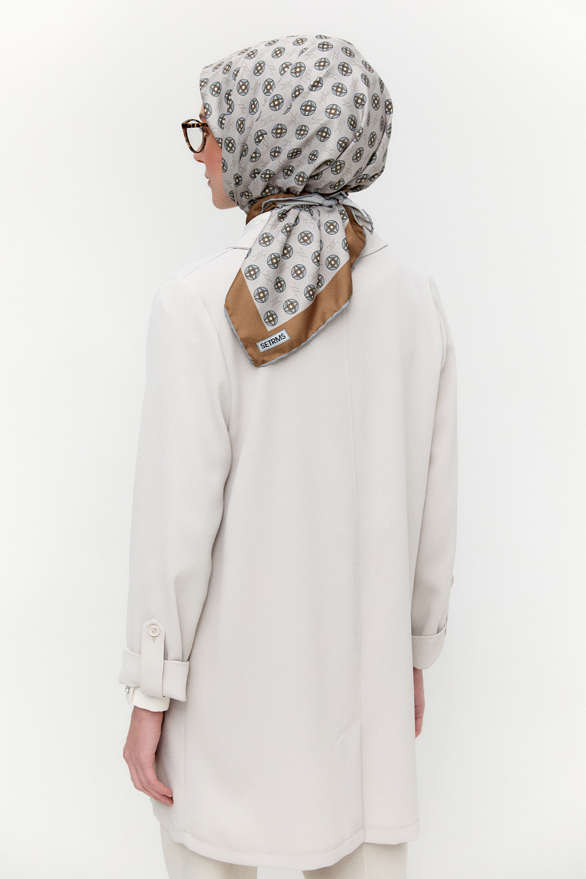 Çizgi Dokulu Krep Ceket, Tesettür Giyim