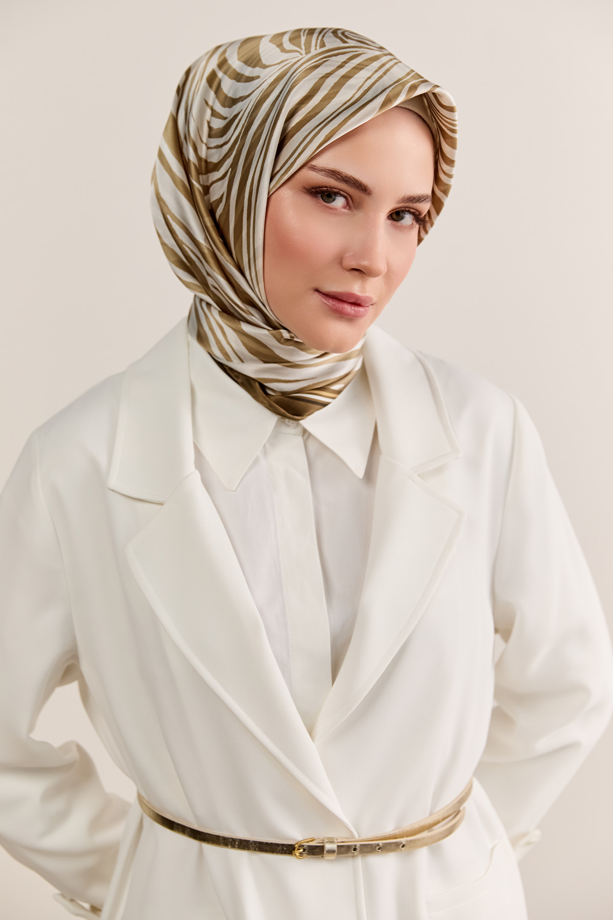 Çizgi Dokulu Krep Ceket, Tesettür Giyim