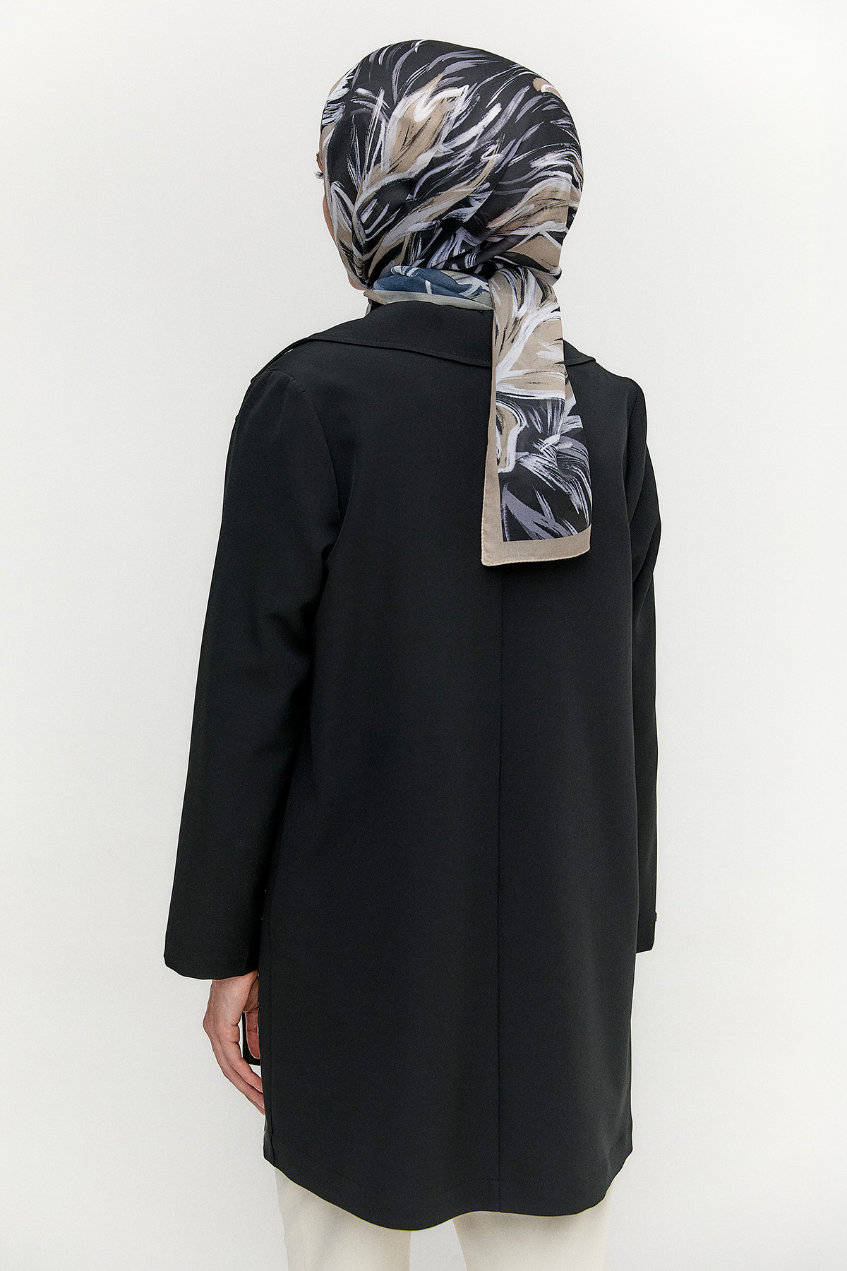 Metal Taşlı Blazer Ceket, Tesettür Giyim