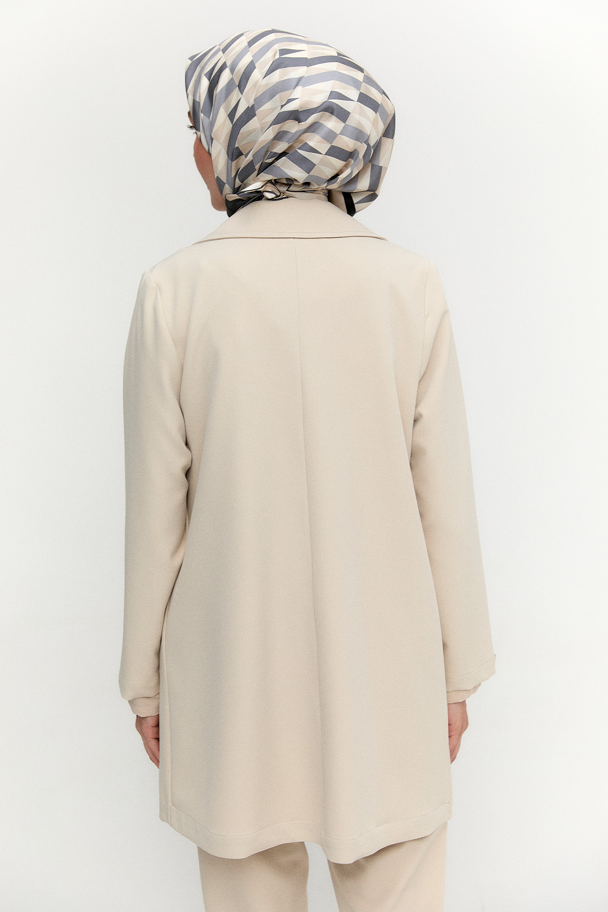 Metal Taşlı Blazer Ceket, Tesettür Giyim