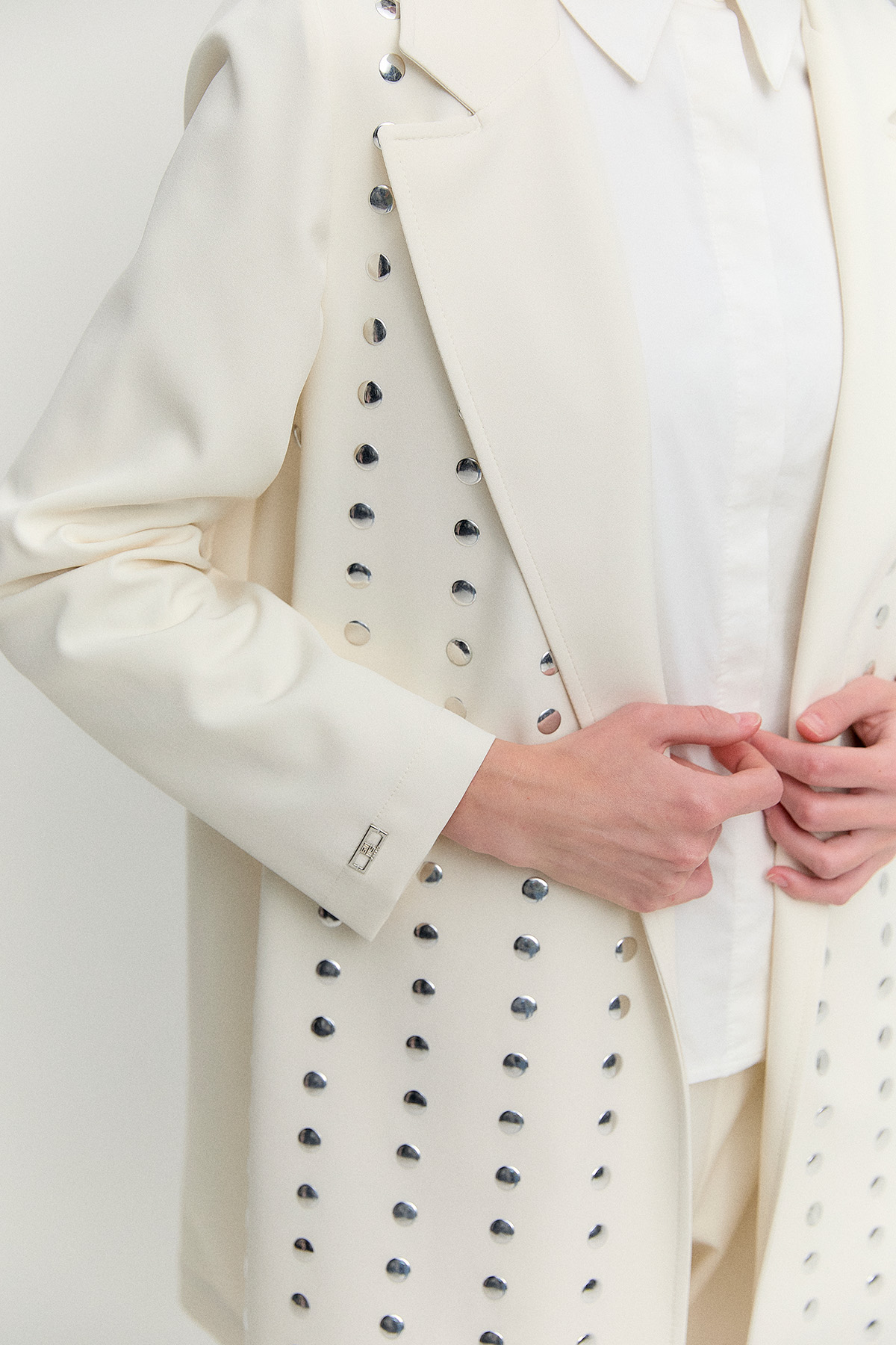Metal Taşlı Blazer Ceket, Tesettür Giyim