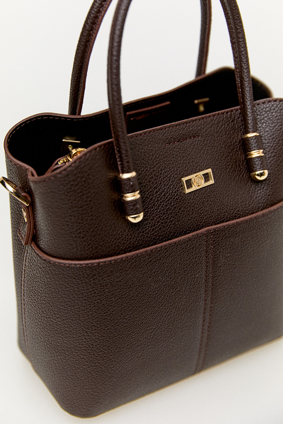 Dokulu Suni Deri Askılı Çanta, Tesettür Giyim