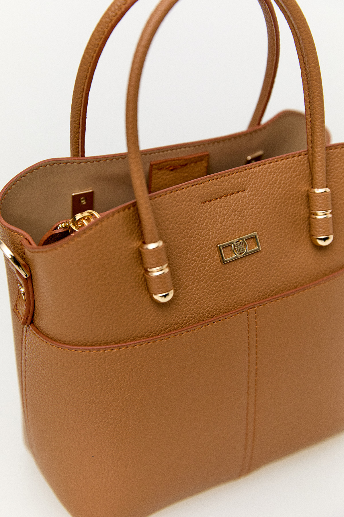 Dokulu Suni Deri Askılı Çanta, Tesettür Giyim