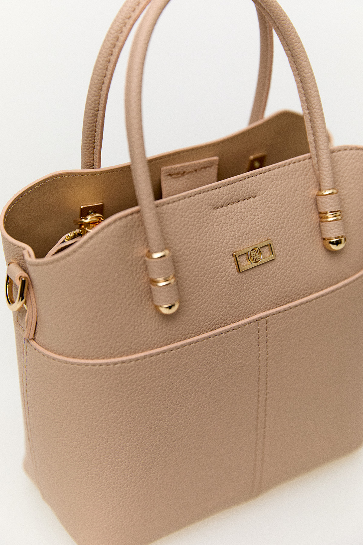 Dokulu Suni Deri Askılı Çanta, Tesettür Giyim