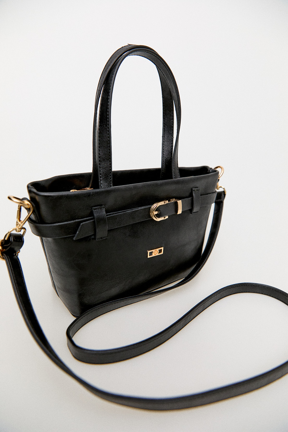 Kemer Detaylı Deri Askılı Çanta, Tesettür Giyim