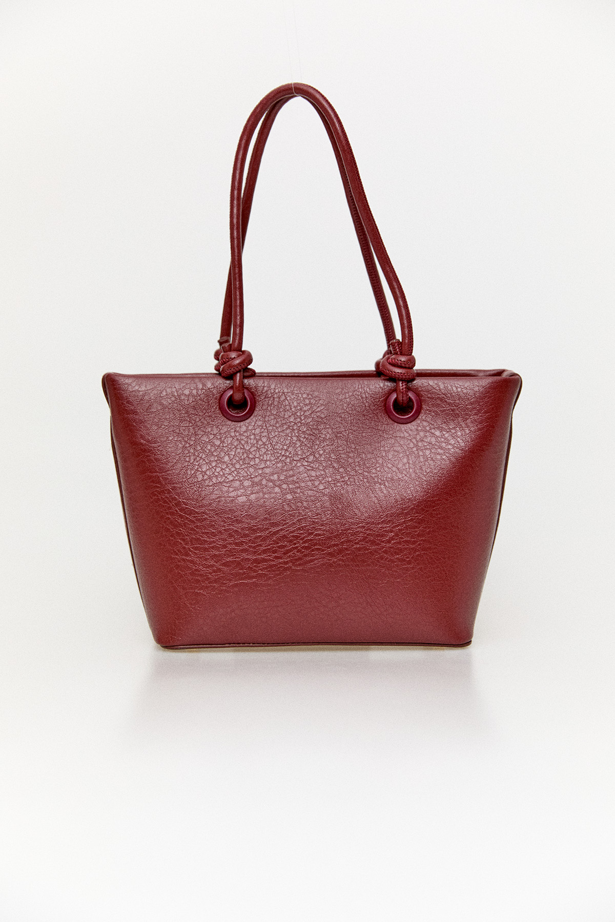 Dokulu Suni Deri Fermuarlı Çanta, Tesettür Giyim