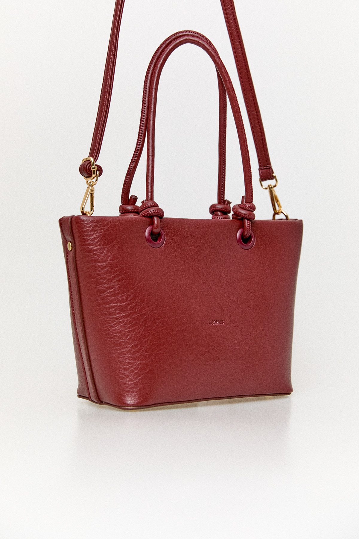 Dokulu Suni Deri Fermuarlı Çanta, Tesettür Giyim