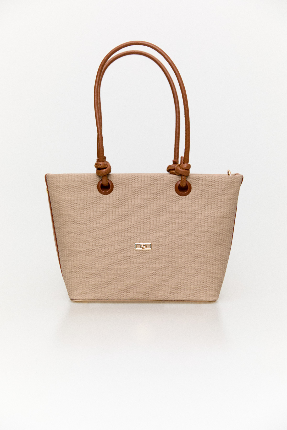 Dokulu Suni Deri Fermuarlı Çanta, Tesettür Giyim