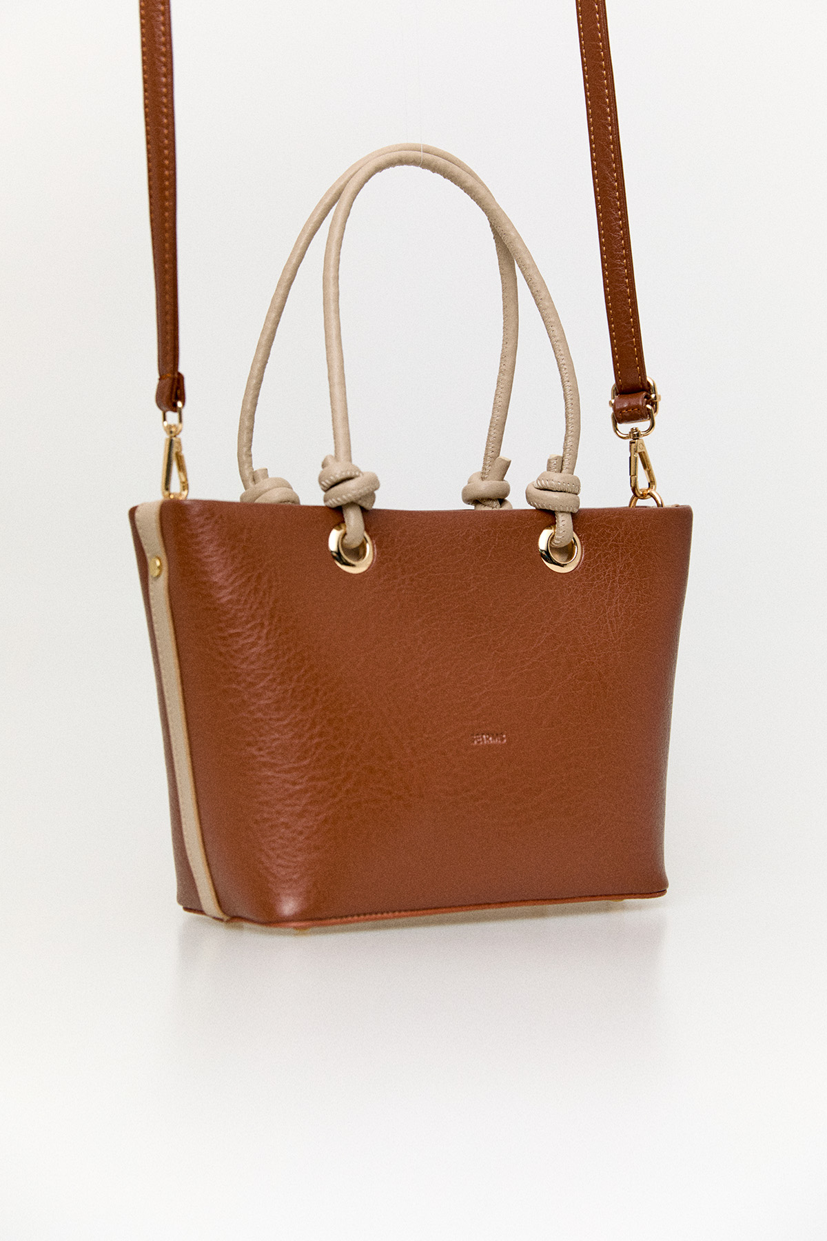 Dokulu Suni Deri Fermuarlı Çanta, Tesettür Giyim