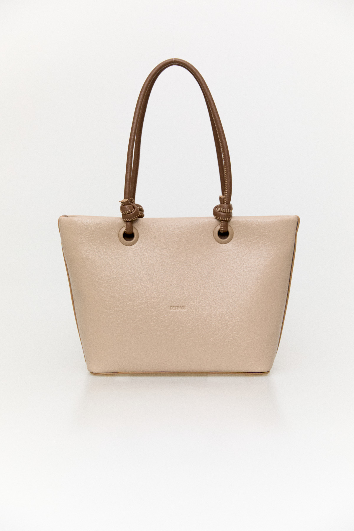 Dokulu Suni Deri Fermuarlı Çanta, Tesettür Giyim