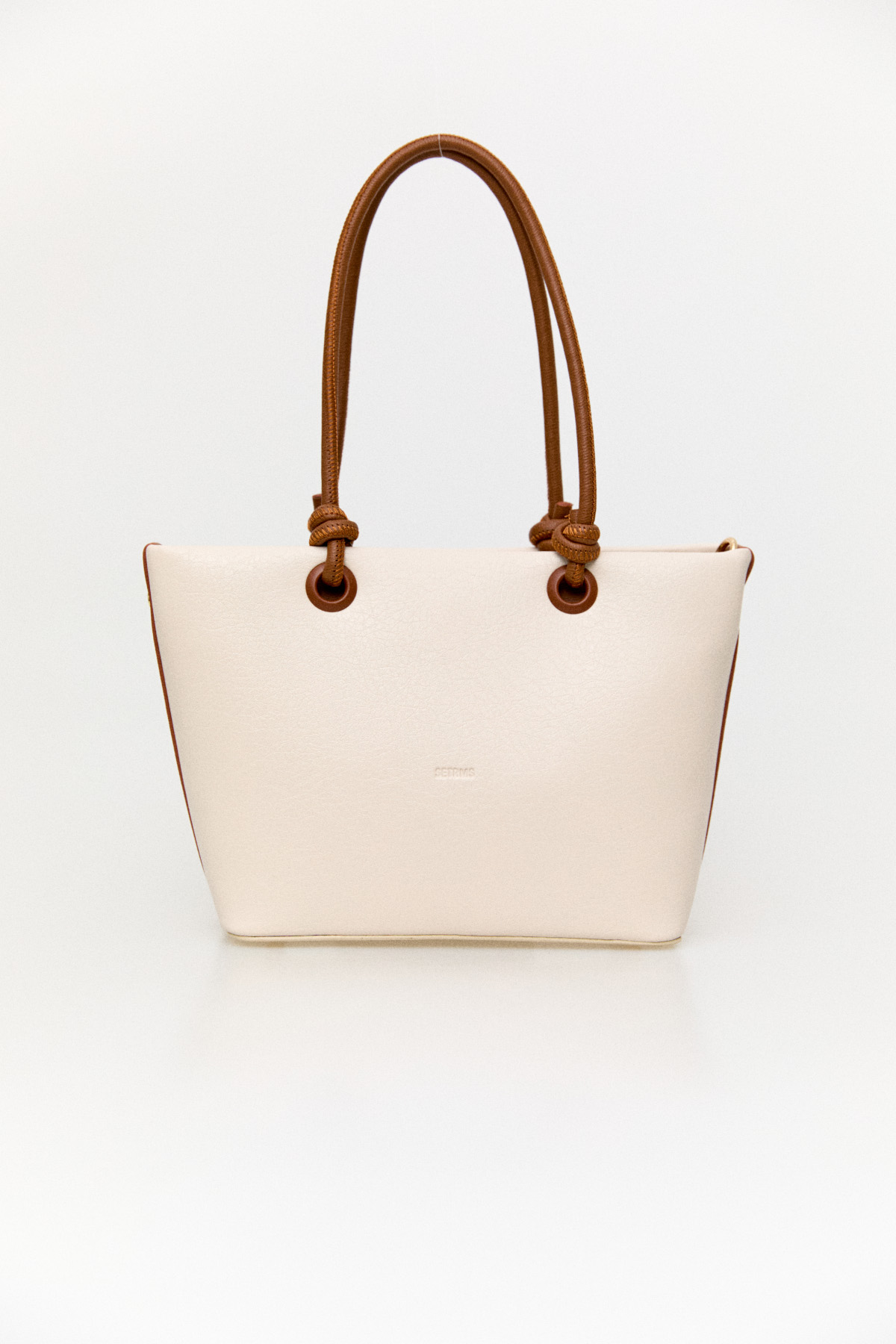 Dokulu Suni Deri Fermuarlı Çanta, Tesettür Giyim