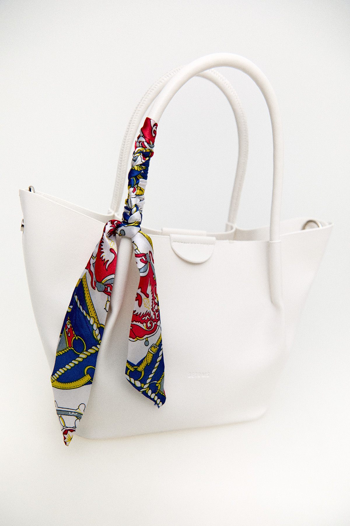 Fularlı Deri Askılı Geniş Çanta, Tesettür Giyim