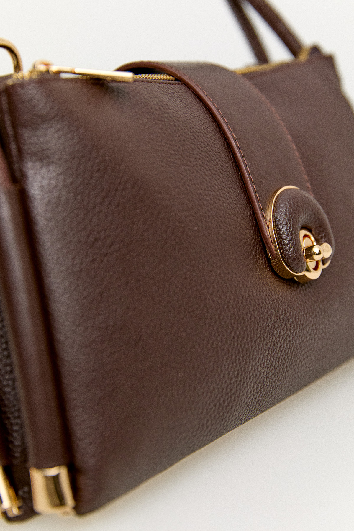 Üç Bölmeli Deri Askılı Çanta, Tesettür Giyim