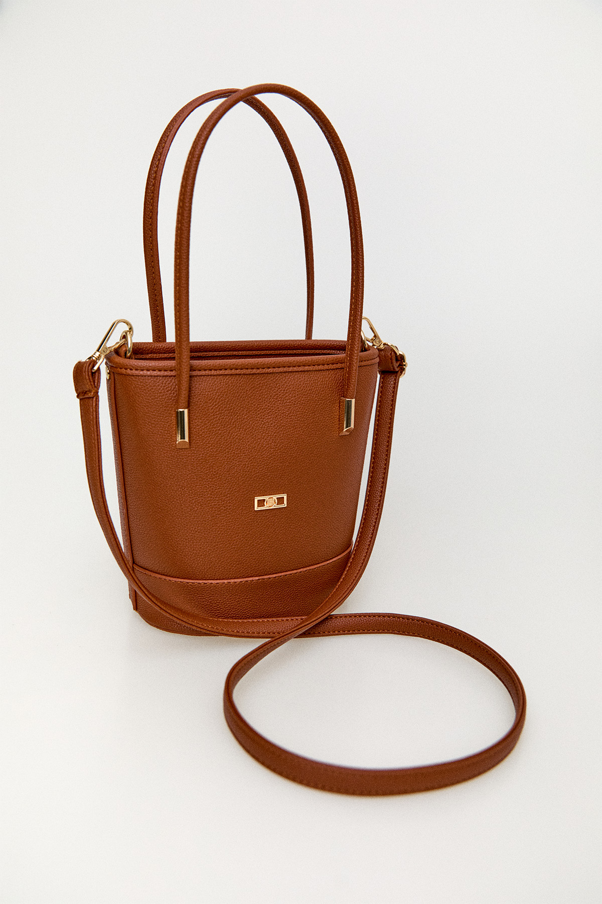 Deri Askılı Kova Çanta, Tesettür Giyim