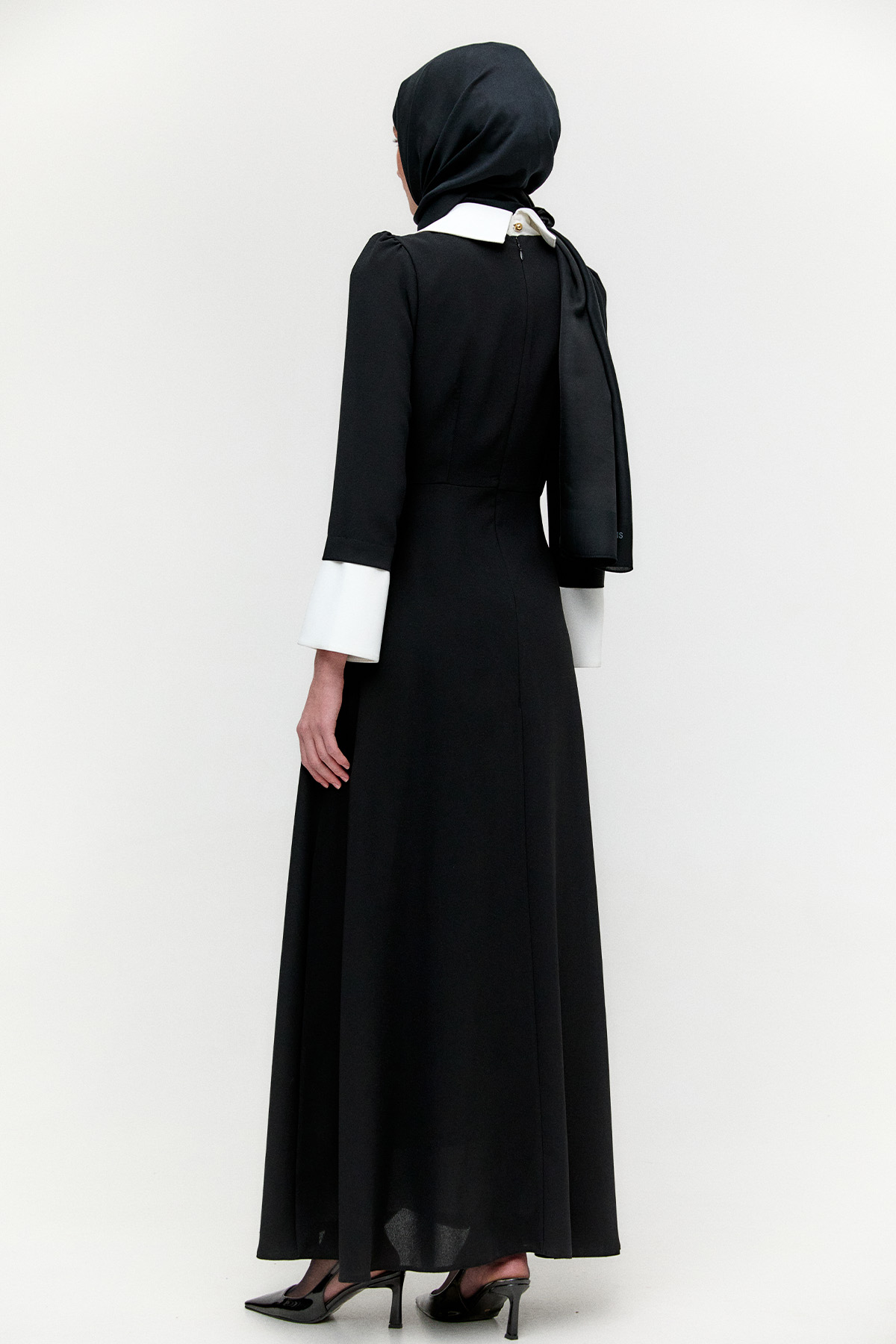 Renk Bloklu Elbise, Tesettür Giyim