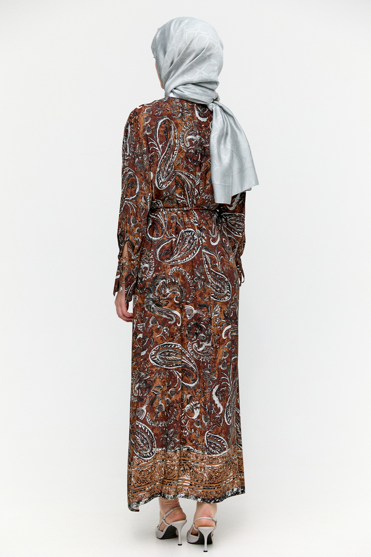 Etnik Desenli Elbise, Tesettür Giyim