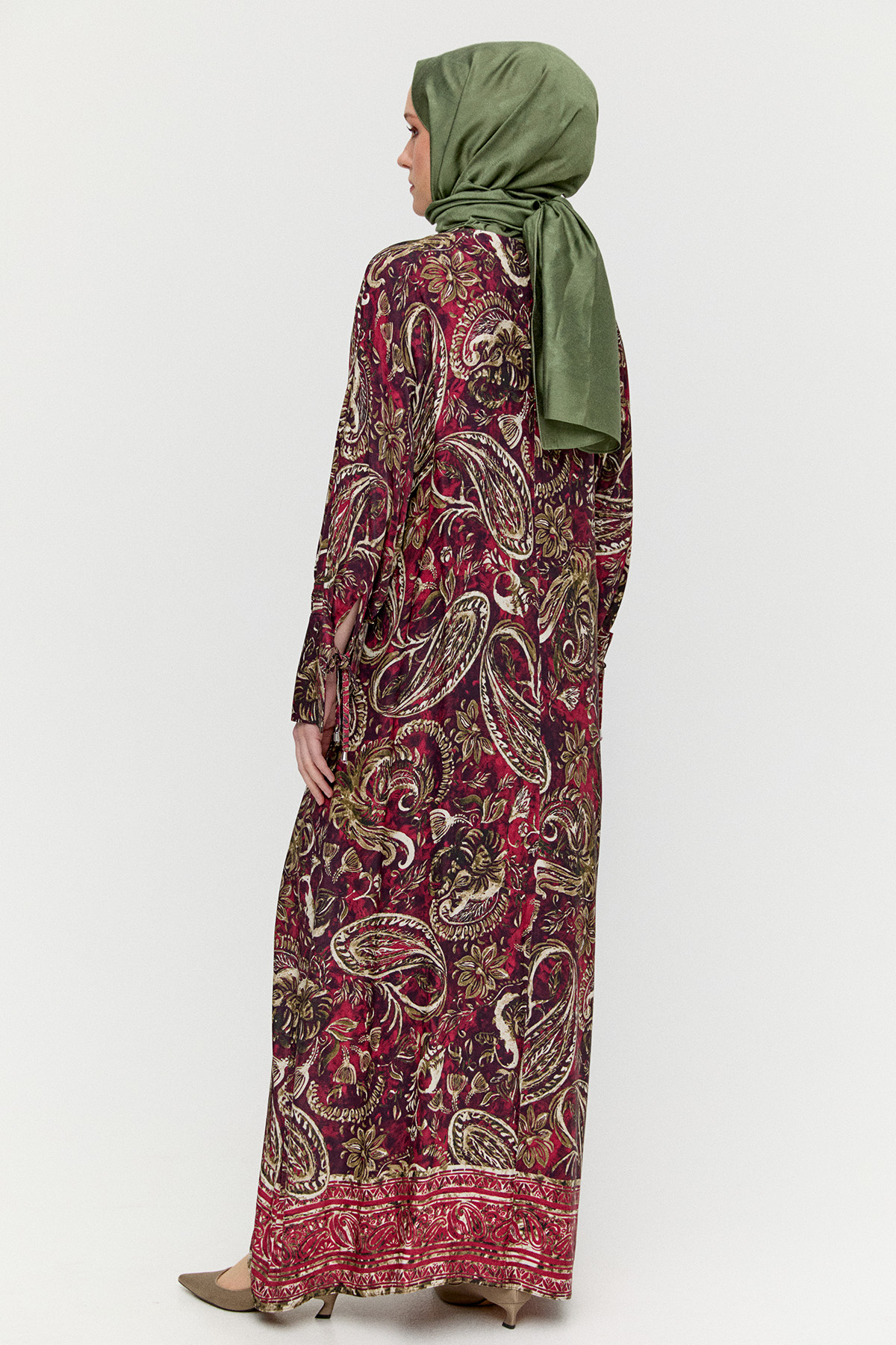 Etnik Desenli Elbise, Tesettür Giyim