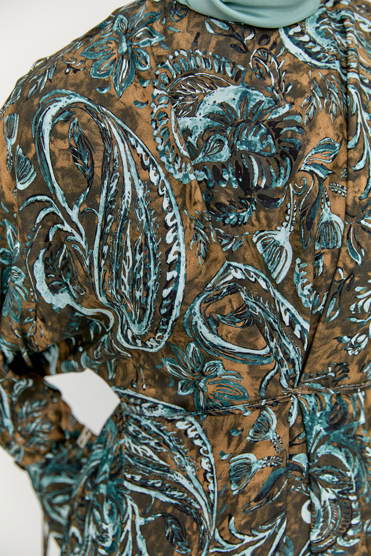 Etnik Desenli Elbise, Tesettür Giyim