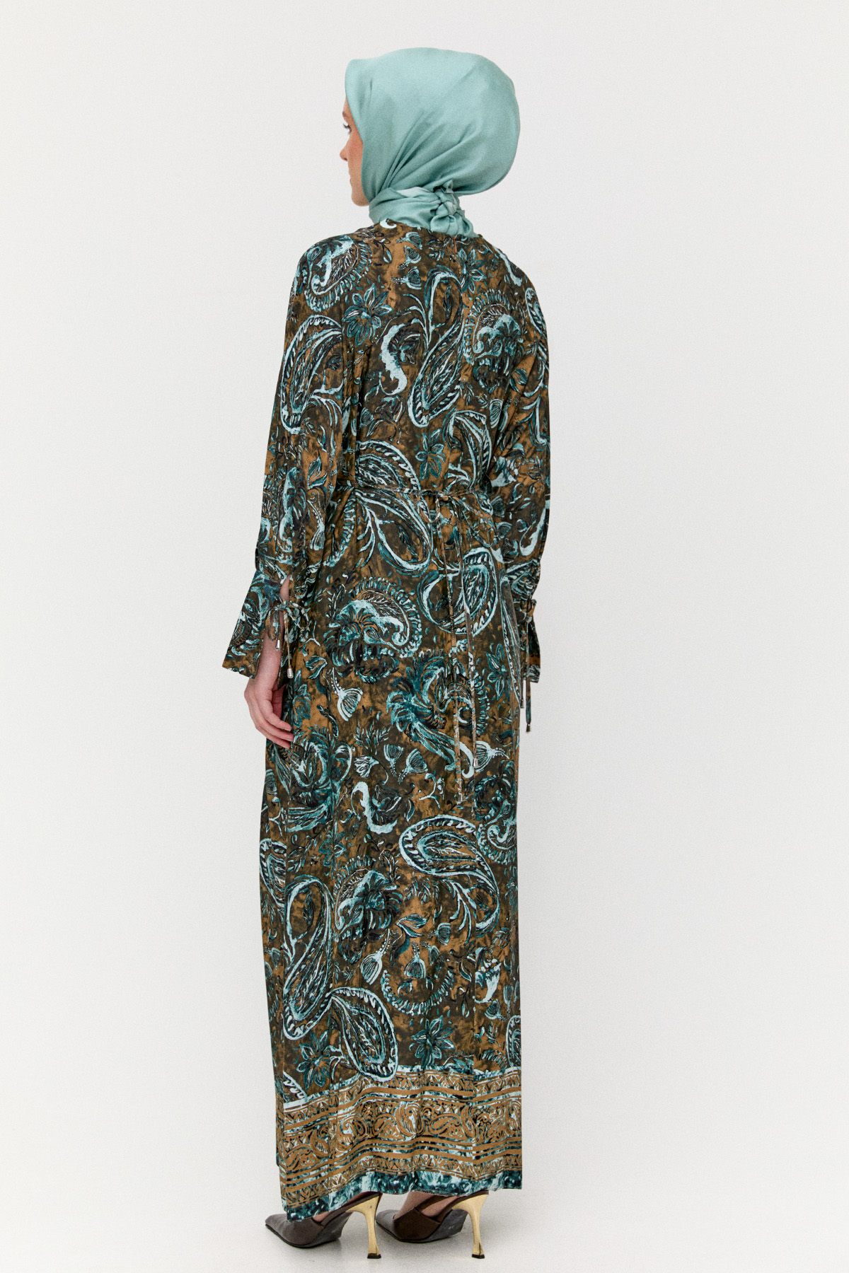 Etnik Desenli Elbise, Tesettür Giyim