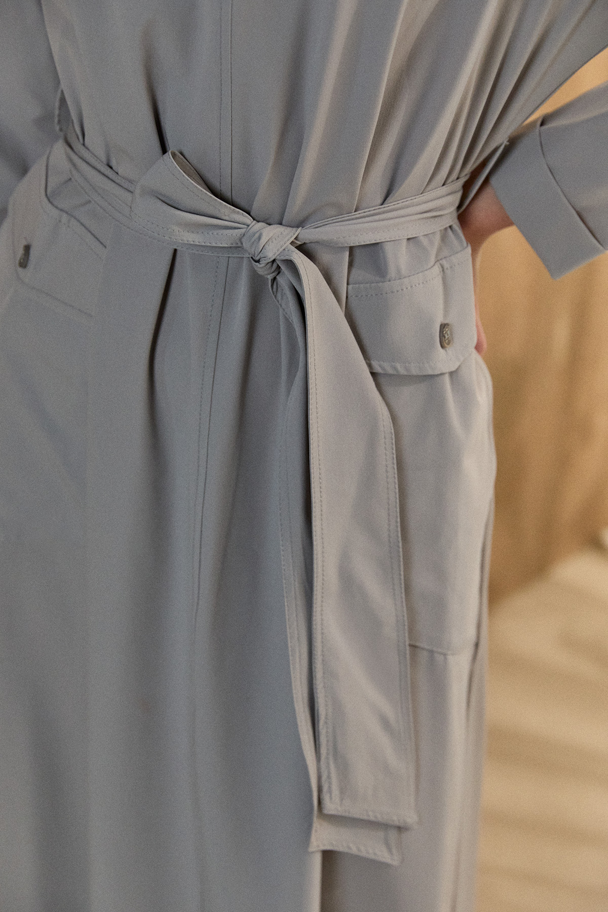 Degaje Yakalı Paraşüt Spor Elbise, Tesettür Giyim