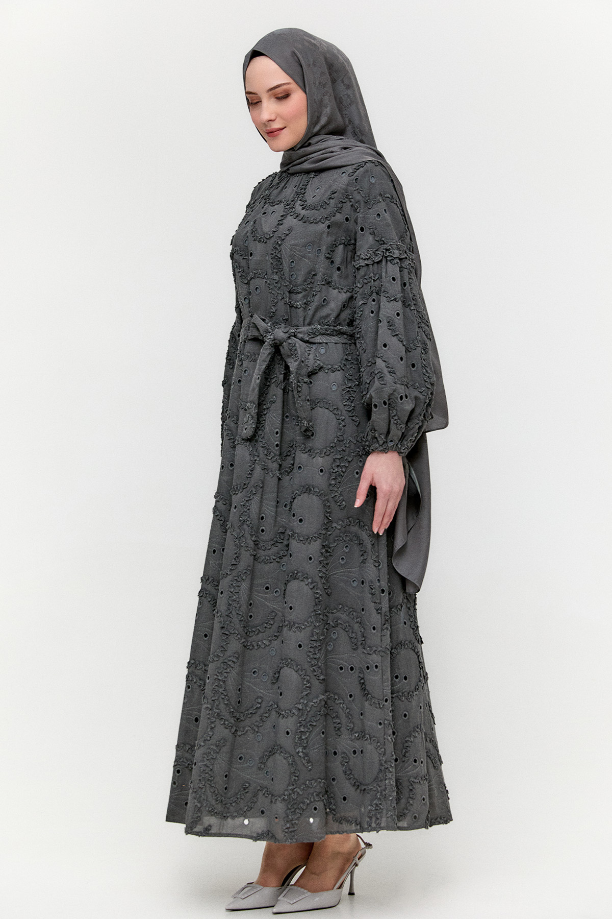 Fistolu Pamuk Elbise, Tesettür Giyim