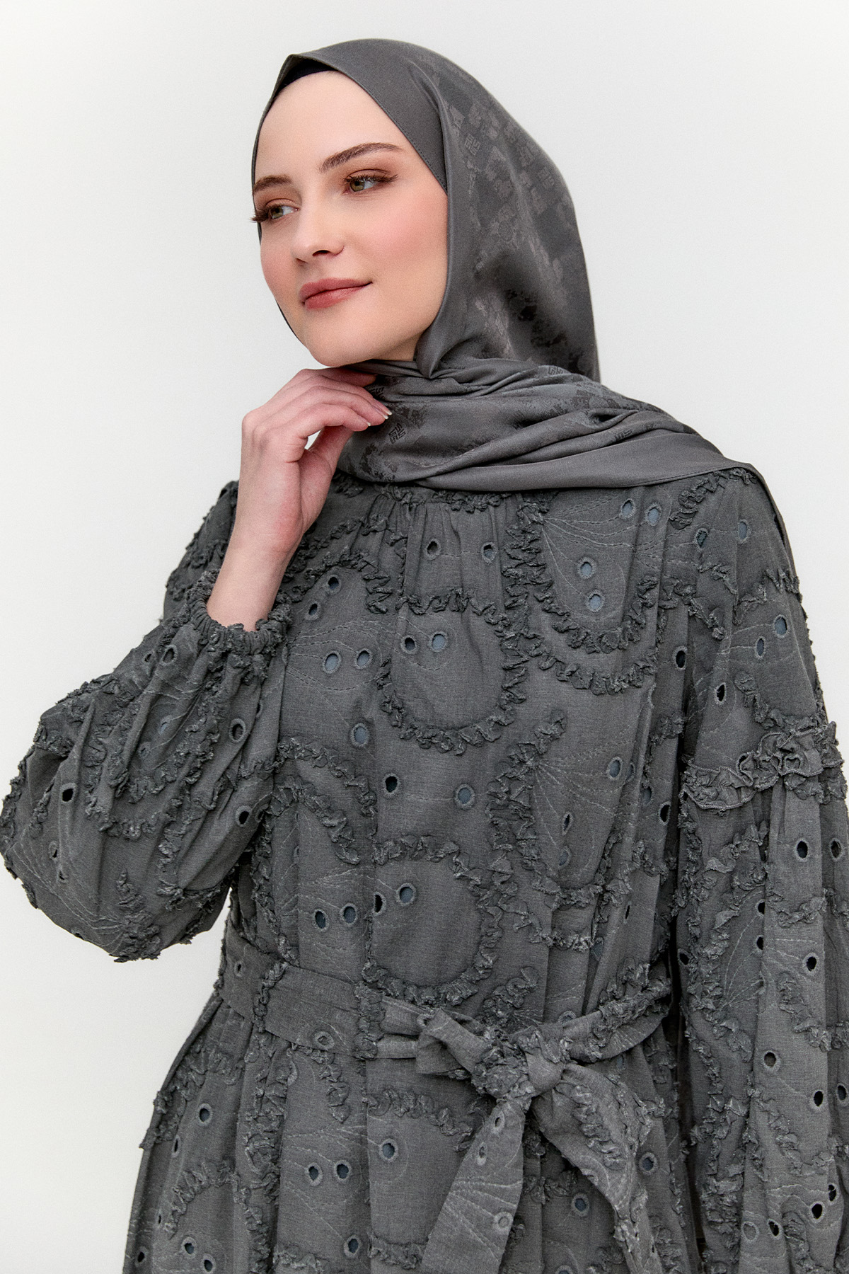 Fistolu Pamuk Elbise, Tesettür Giyim