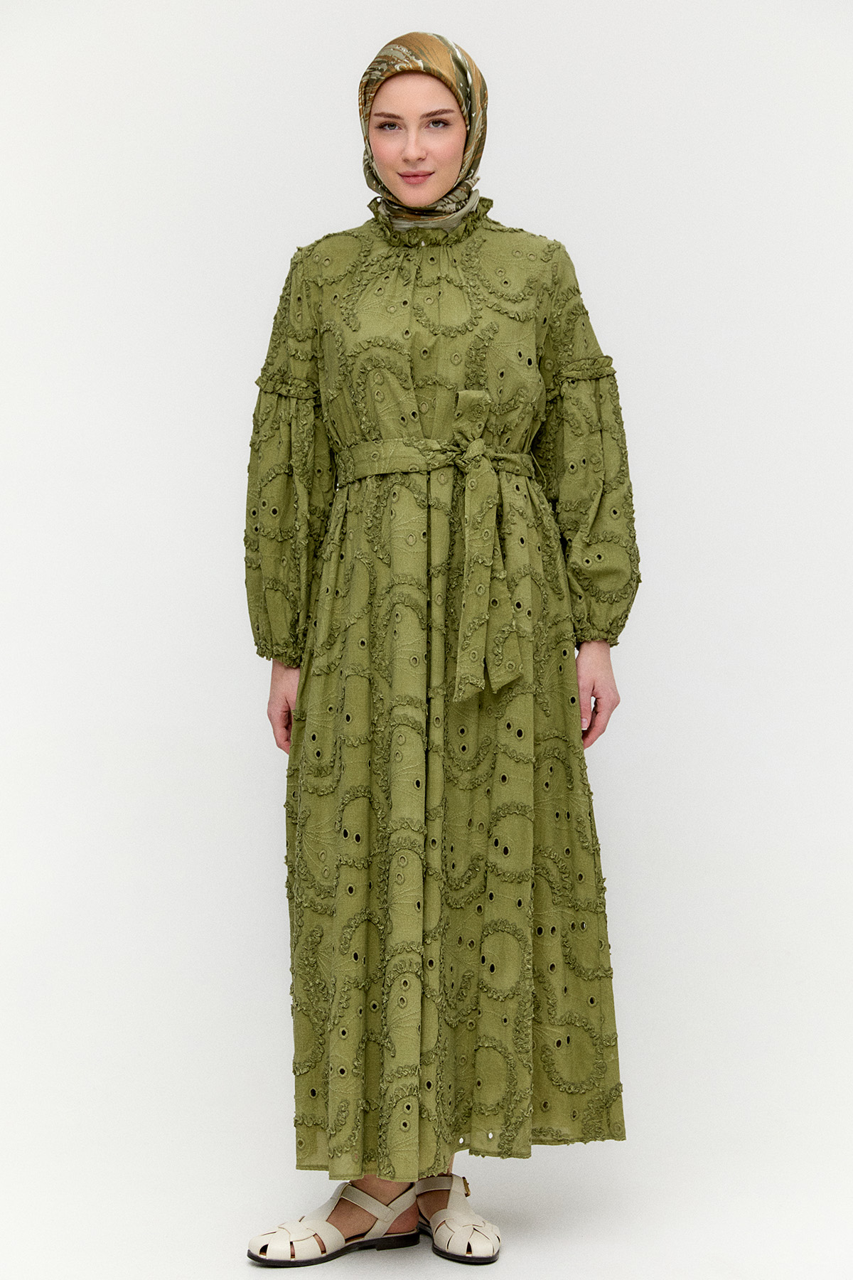 Fistolu Pamuk Elbise, Tesettür Giyim