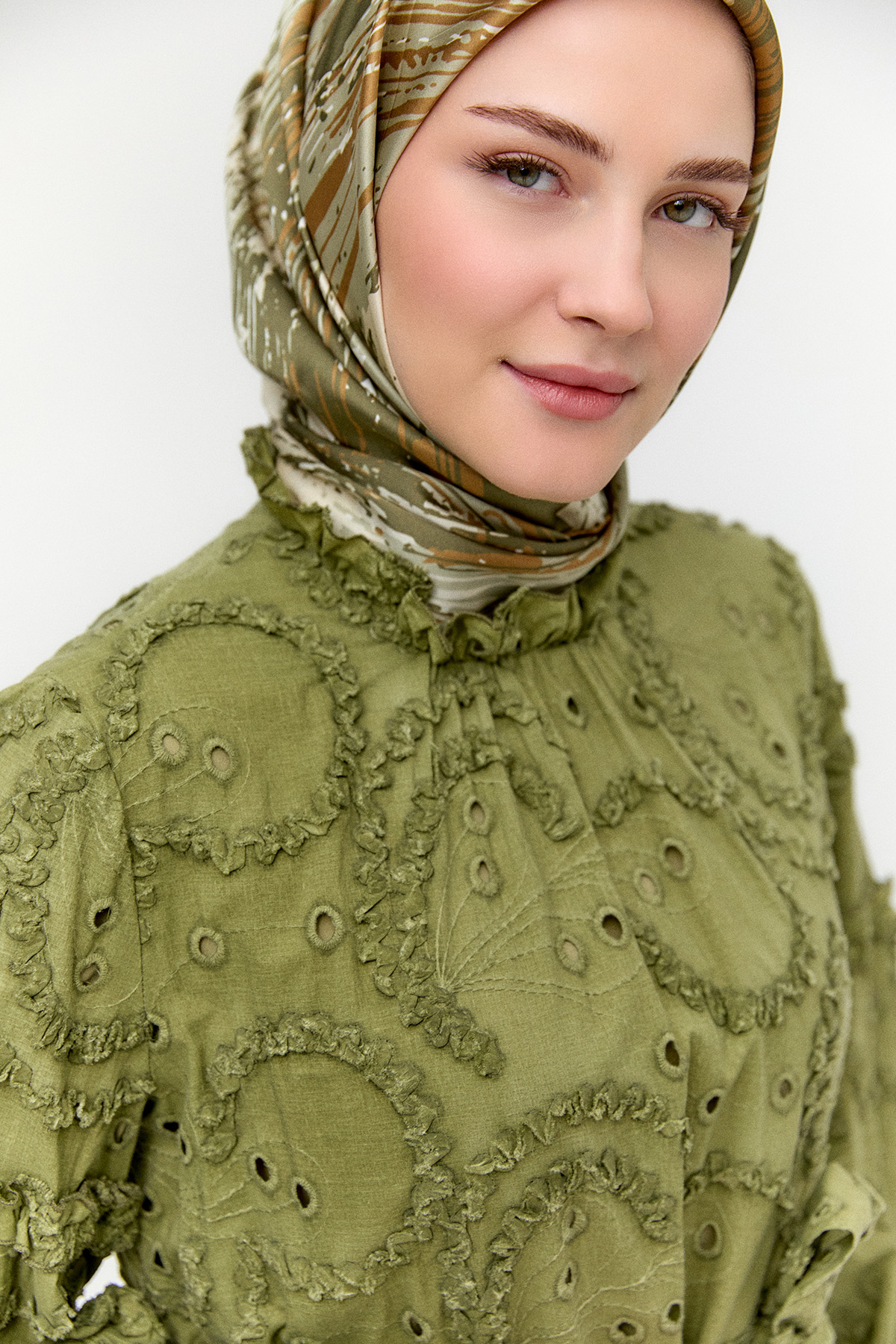 Fistolu Pamuk Elbise, Tesettür Giyim