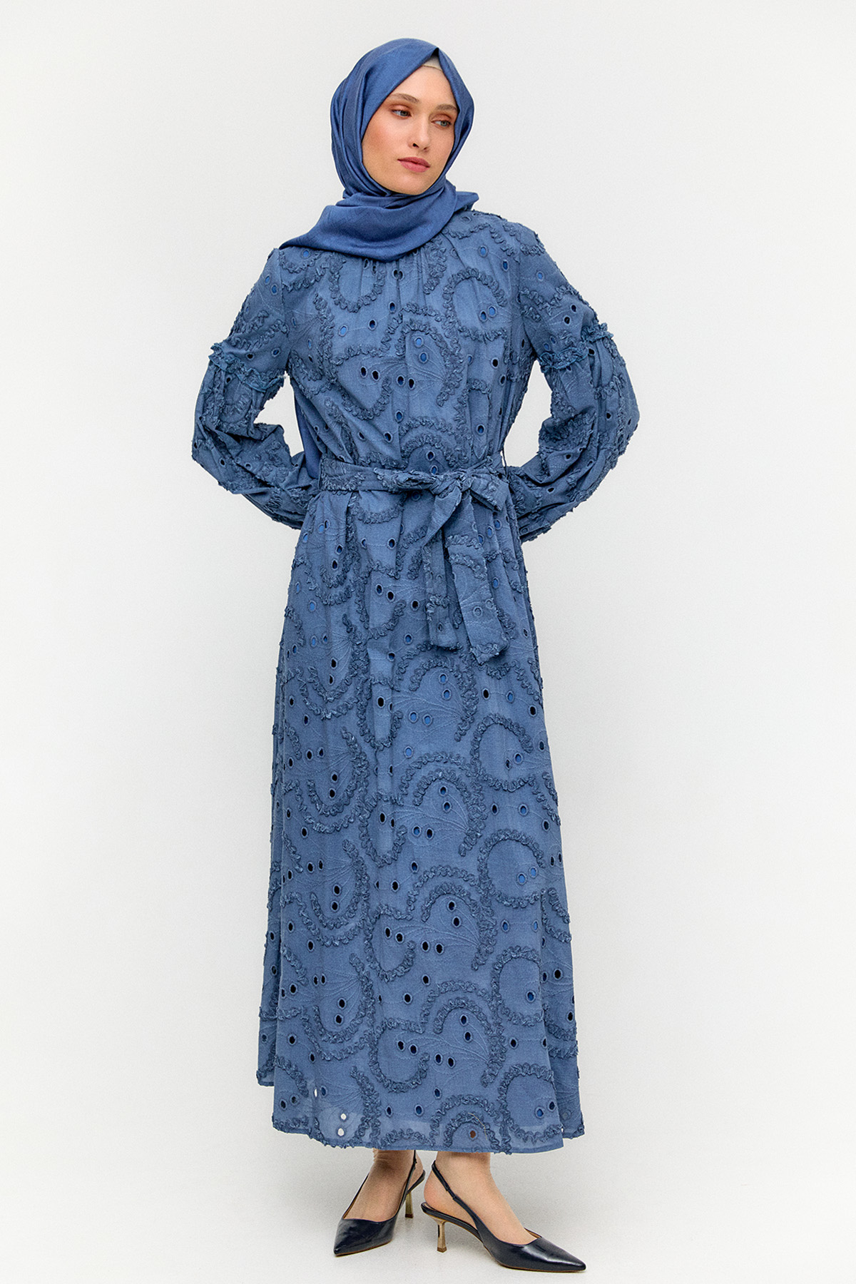 Fistolu Pamuk Elbise, Tesettür Giyim