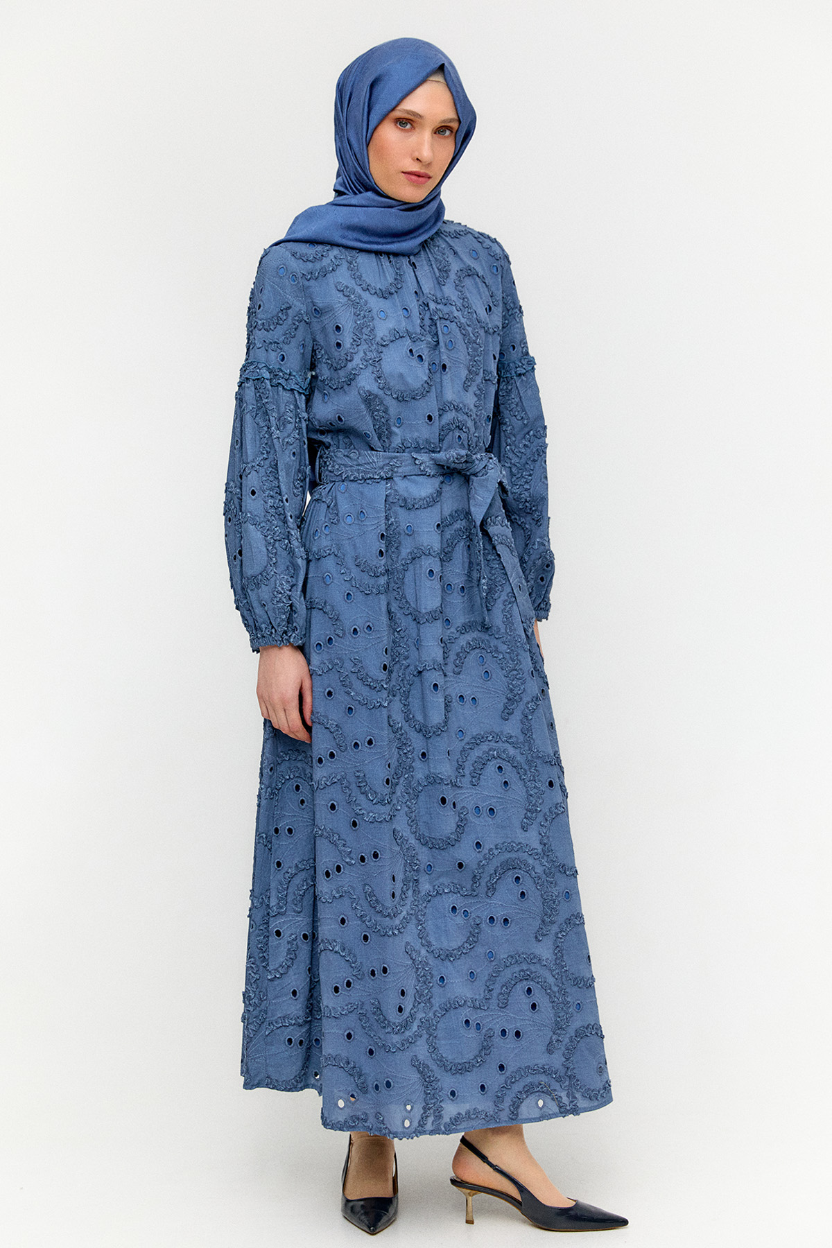 Fistolu Pamuk Elbise, Tesettür Giyim