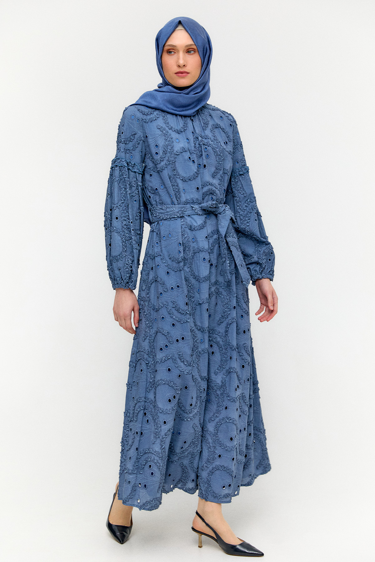 Fistolu Pamuk Elbise, Tesettür Giyim