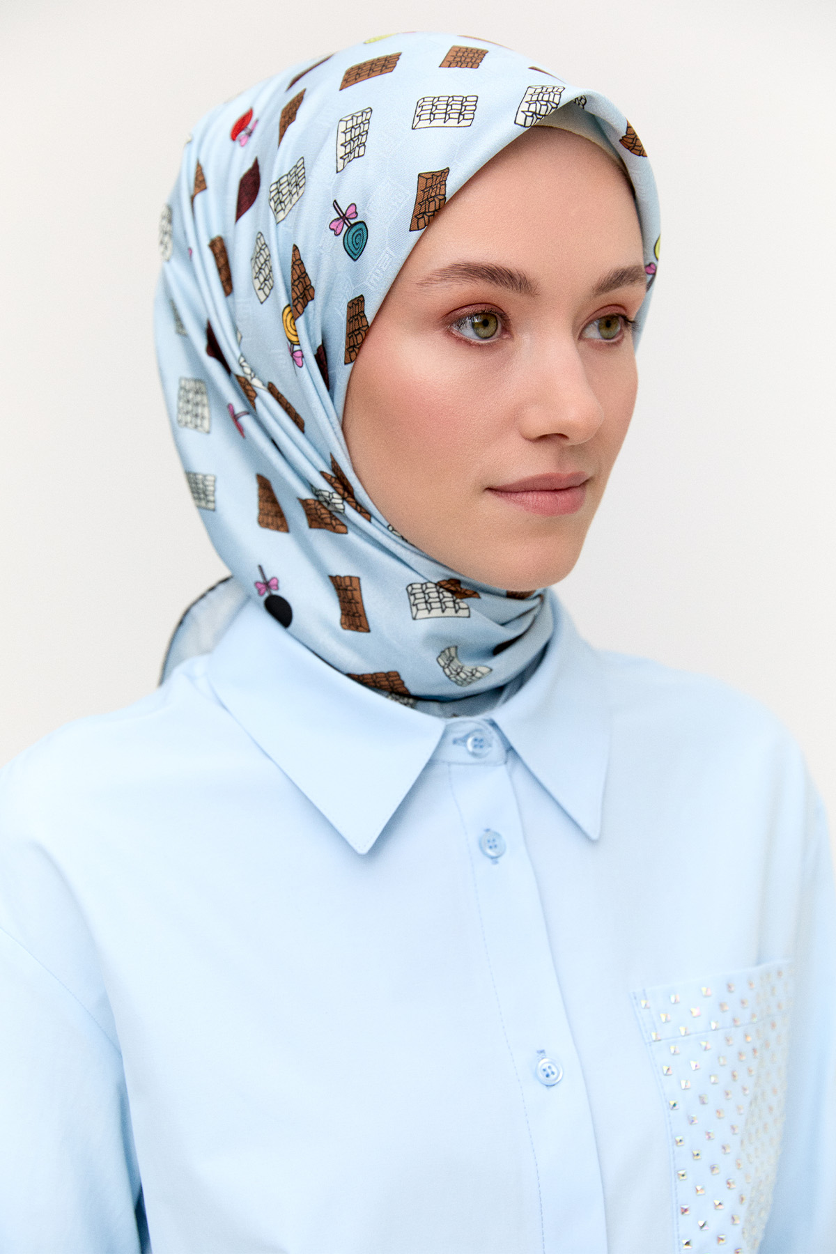 Sweet Desenli Eşarp, Tesettür Giyim