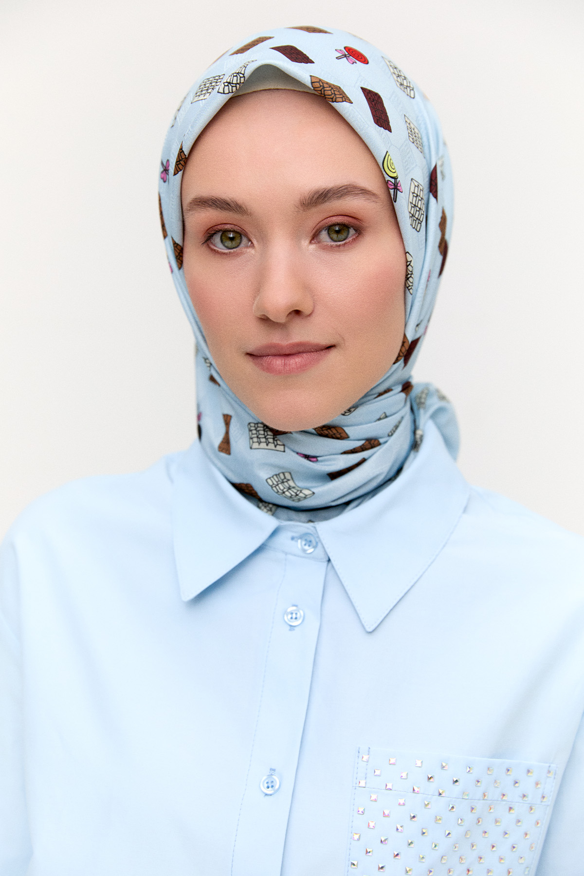 Sweet Desenli Eşarp, Tesettür Giyim