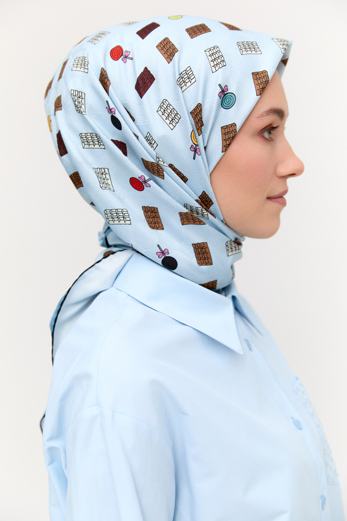 Sweet Desenli Eşarp, Tesettür Giyim