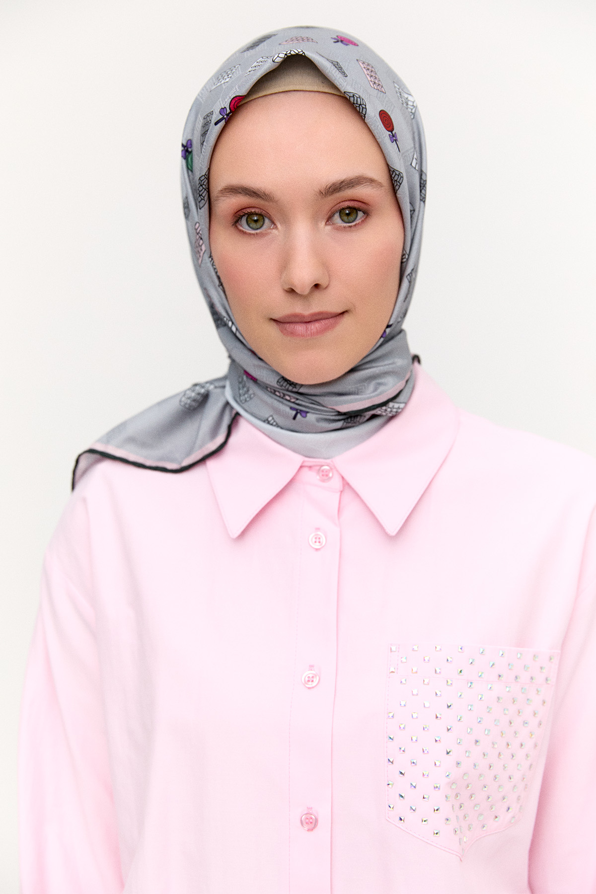 Sweet Desenli Eşarp, Tesettür Giyim