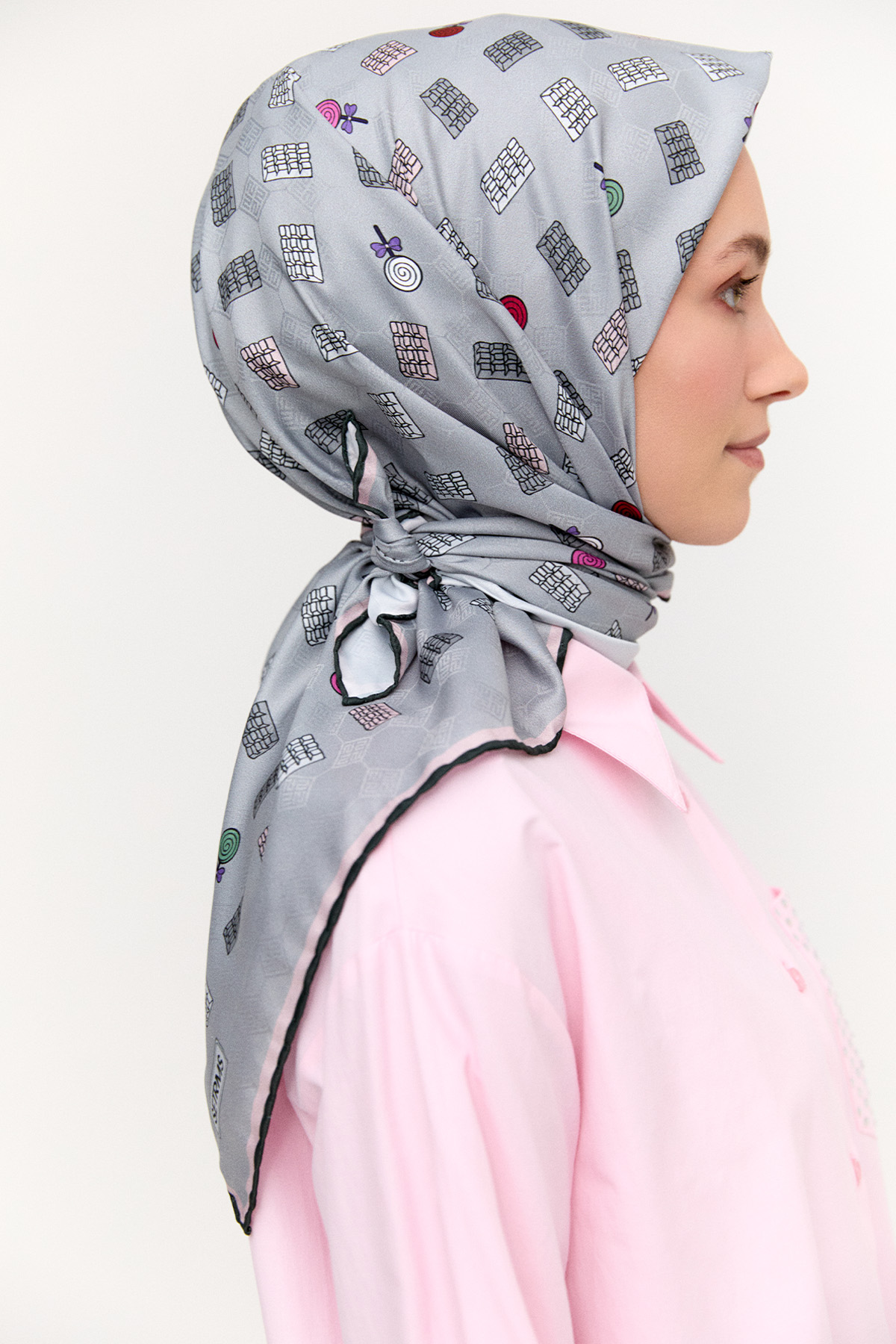 Sweet Desenli Eşarp, Tesettür Giyim