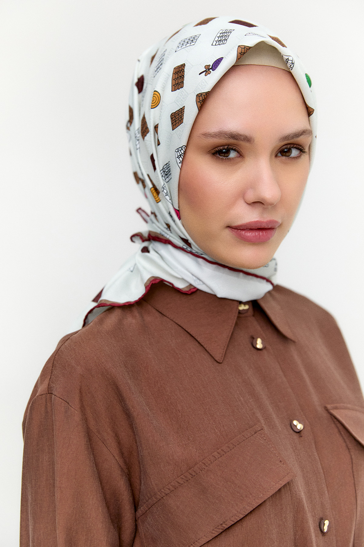 Sweet Desenli Eşarp, Tesettür Giyim