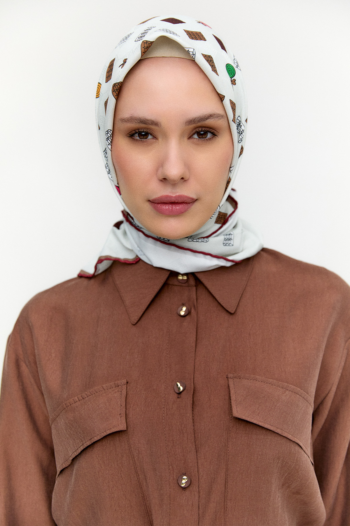 Sweet Desenli Eşarp, Tesettür Giyim