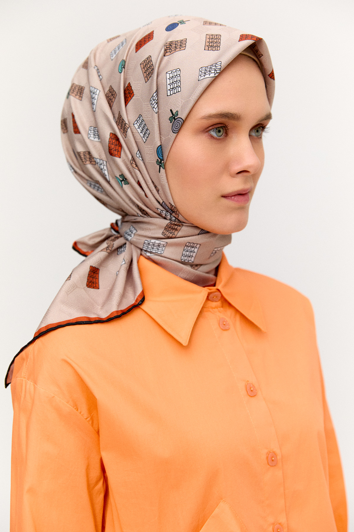 Sweet Desenli Eşarp, Tesettür Giyim