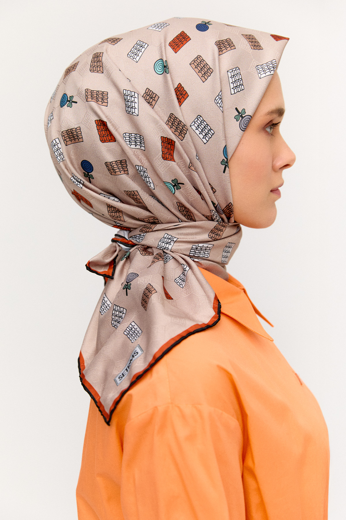 Sweet Desenli Eşarp, Tesettür Giyim