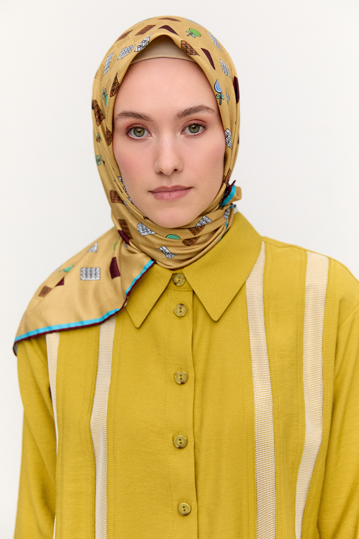 Sweet Desenli Eşarp, Tesettür Giyim