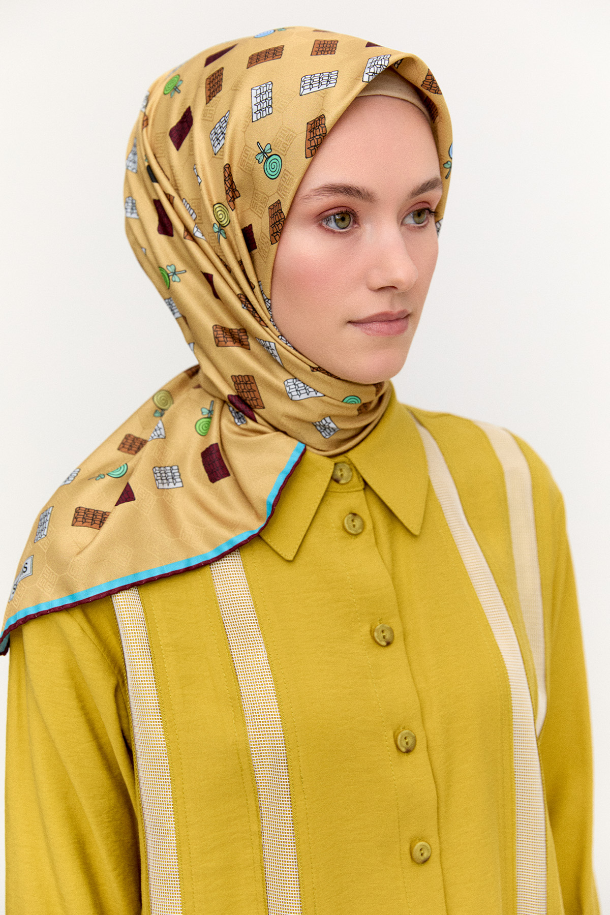 Sweet Desenli Eşarp, Tesettür Giyim