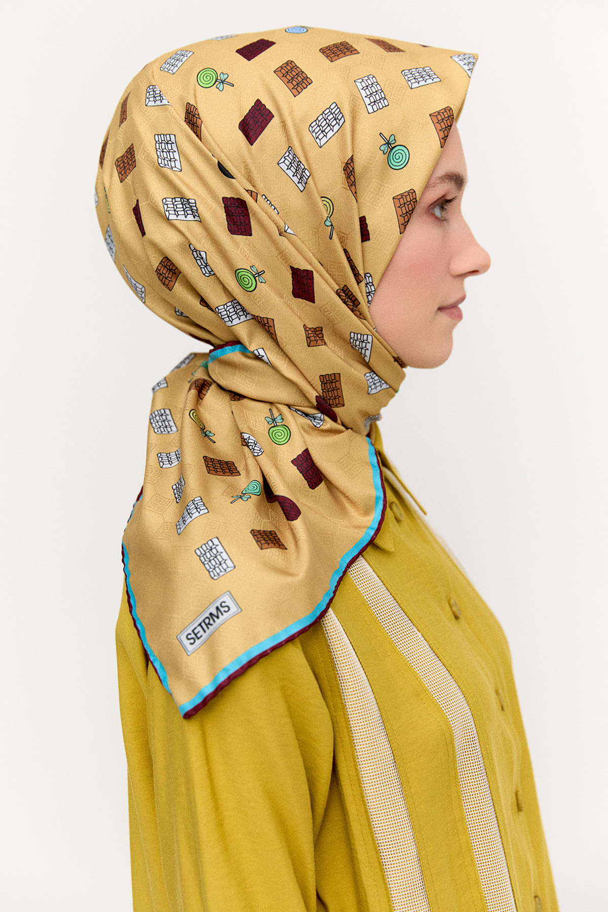 Sweet Desenli Eşarp, Tesettür Giyim