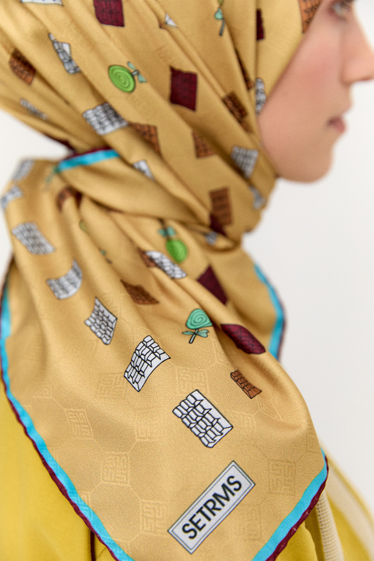 Sweet Desenli Eşarp, Tesettür Giyim