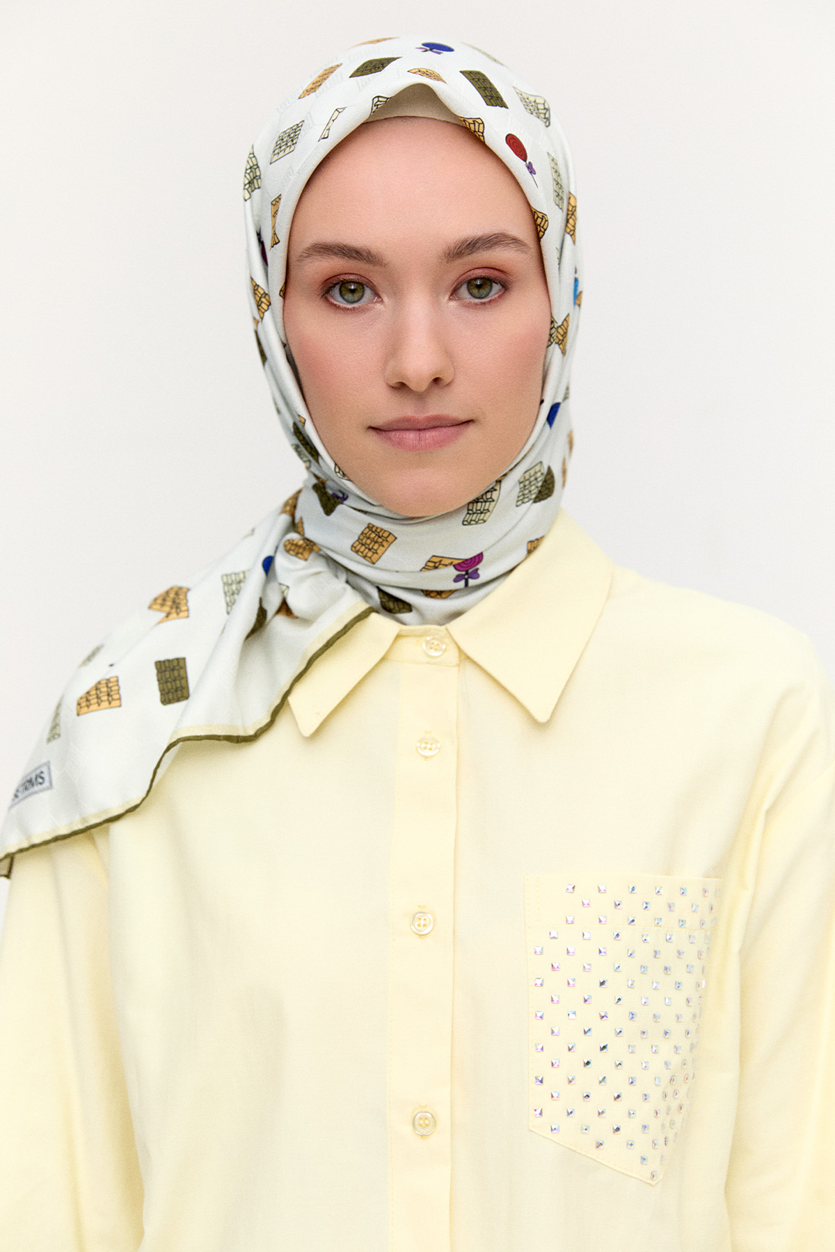 Sweet Desenli Eşarp, Tesettür Giyim